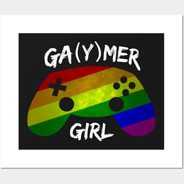 Ga(y)mer Girl Wall Art by RainRenegade